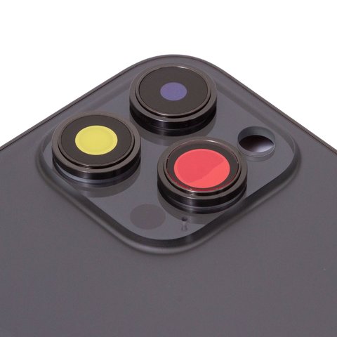 Корпус для iPhone 14 Pro Max, чорний, з тримачем SIM-карти, з боковими кнопками, Original (PRC), EU Version, space black Прев'ю 1