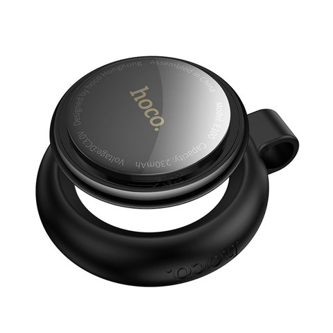 Розумний брелок для пошуку Hoco E100, з чохлом, GPS-трекер, чорний, AirTag, #6942007661256 Прев'ю 1