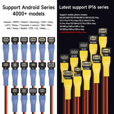 Тест-кабель питания Mechanic Power PCB, android + ip (6-16 Series) Превью 3