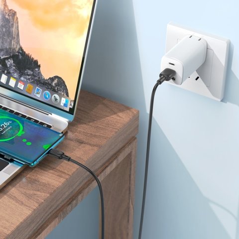 USB кабель Borofone BX113, USB тип-C, USB тип-A, 100 см, 3 A, чорний, #6941991115431 Прев'ю 3