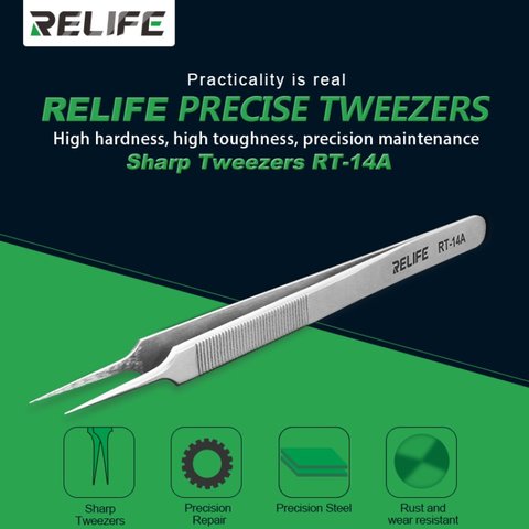 Pinzas para smd RELIFE RT-14A, recta Vista previa  1