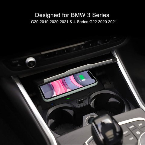Беспроводная зарядка QI для BMW 3 Series / 4 Series 2019-2021 г.в. Превью 1