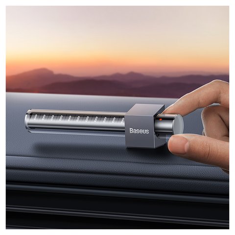 Парковочная карта Baseus Parking Number Plate Tint, серая, на два номера, клейкая основа, выдвижная, пластик, металл, #CNHM020014 Превью 1