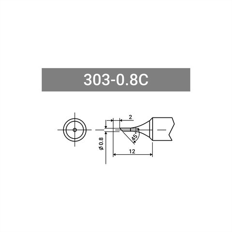 Soldering Tip Quick 303-0.8C Preview 1