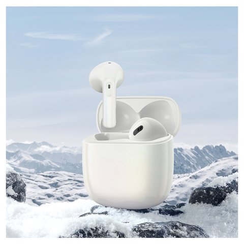 Headphone Baseus Storm 3, (wireless, white, with charging case, with USB cable Type-C) #NGTW140102 Preview 1