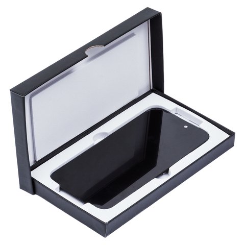 LCD compatible with iPhone 15, (black, with frame, HC, without IC, (OLED), GX OEM hard) Preview 2