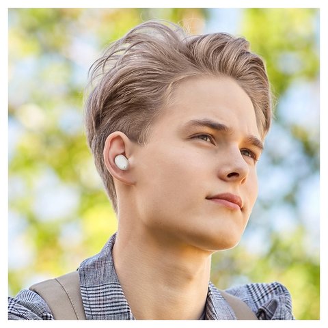 Гарнитура Baseus Bowie EZ10, беспроводная, белая, с зарядным кейсом, c кабелем, #A00054300226-Z1 Превью 3