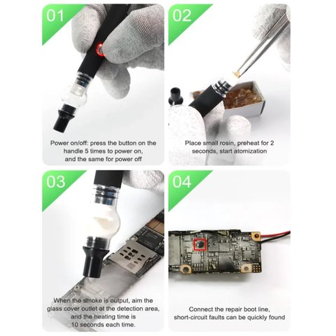 Детектор короткого замикання RELIFE RL-069A, розпилювач парів каніфолі Прев'ю 6