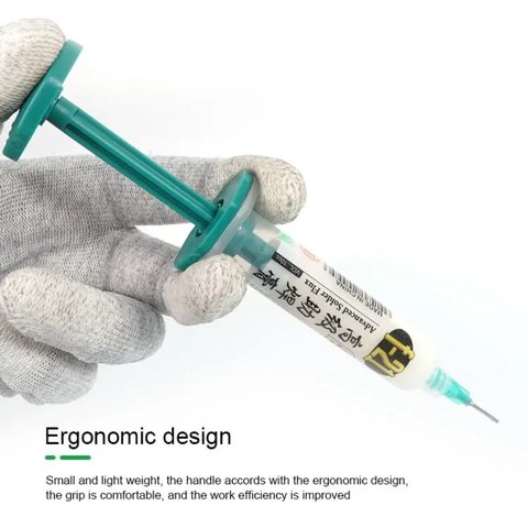 Флюс-паста RELIFE F-21, з пластиковим штовхачем, безсвинцева, безгалогена, 10 мл Прев'ю 1