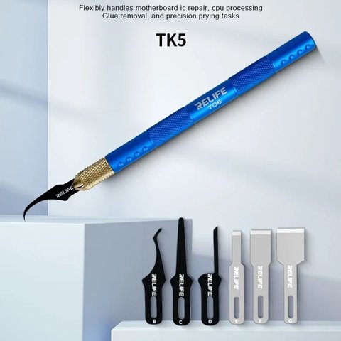 Набір скальпелів RELIFE TK5, для мікросхем, 8 in 1 Прев'ю 2