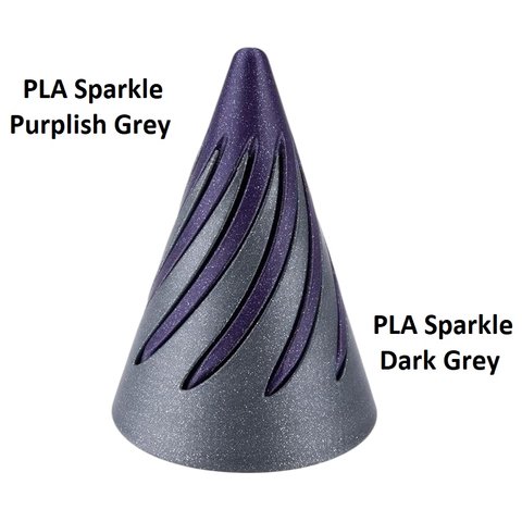 Філамент для 3D-принтера ELEGOO PLA Sparkle Dark Grey, 1 кг Прев'ю 1